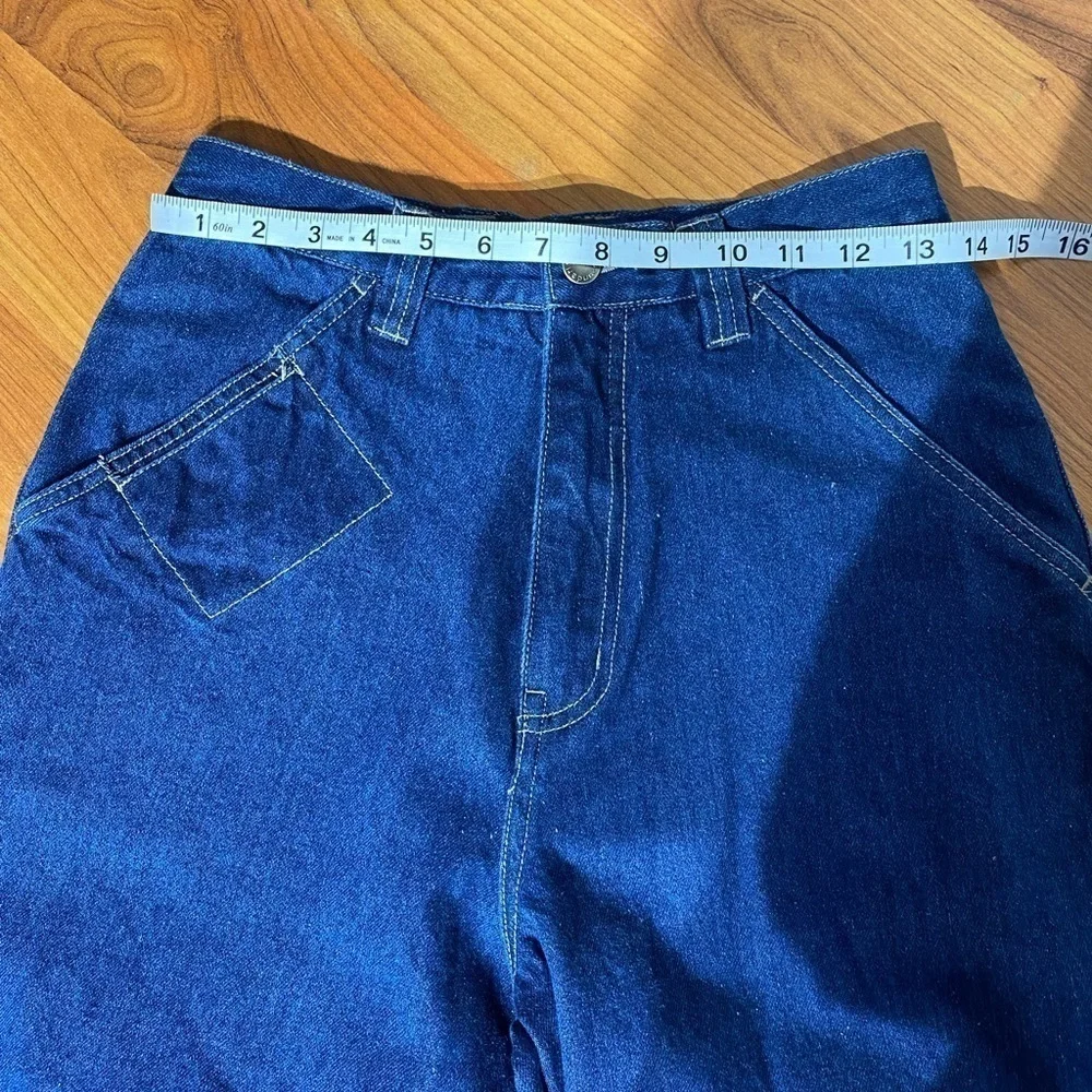 NO BOUNDARIES vintage retro y2k super high waisted jeans tapered skater size 16